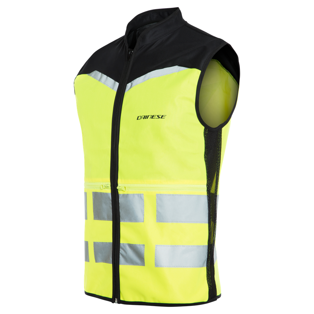 high-vis-vest-explorer-gilet-moto-alta-visibilita-fluo-yellow image number 0