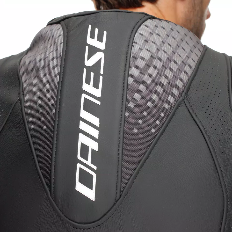 LAGUNA SECA 6 - PERFORATED ONE-PIECE LEATHER RACING SUIT - BLACK/WHITE/ANTHRACITE - 13