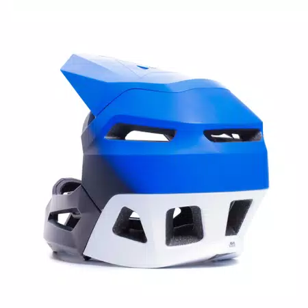 SCARABEO LINEA 01 - FULL FACE BIKE HELMET FOR KIDS - BLUE/WHITE/BLACK - 4