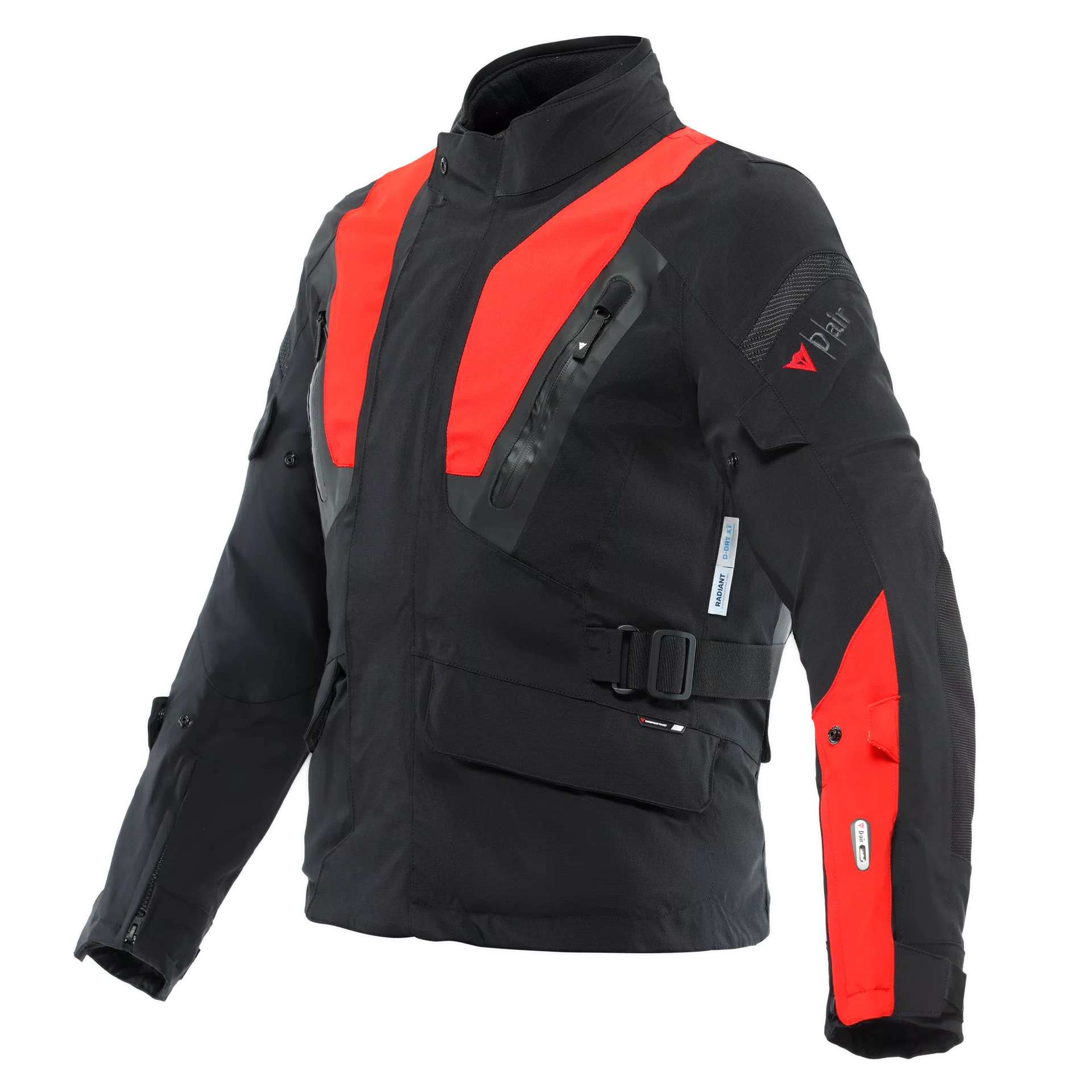 STELVIO D-AIR® D-DRY® XT JACKET | BLACK/LAVA-RED | Dainese