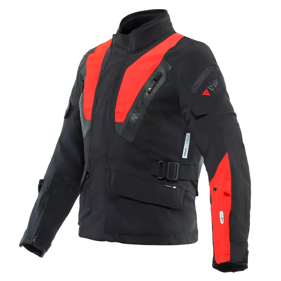 STELVIO D-AIR® D-DRY® XT JACKET - BLACK/LAVA-RED - 1