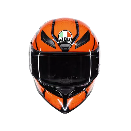 K1 S SPEEDARMOR BLACK/ORANGE/BLUE - MOTORBIKE FULL FACE HELMET DOT (E2206) -  - 2