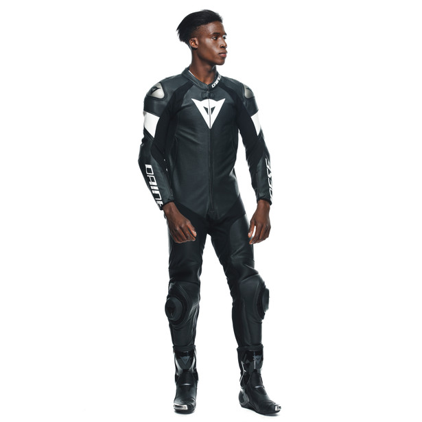 tosa-1-pcs-leather-suit-perf-black-black-white image number 5