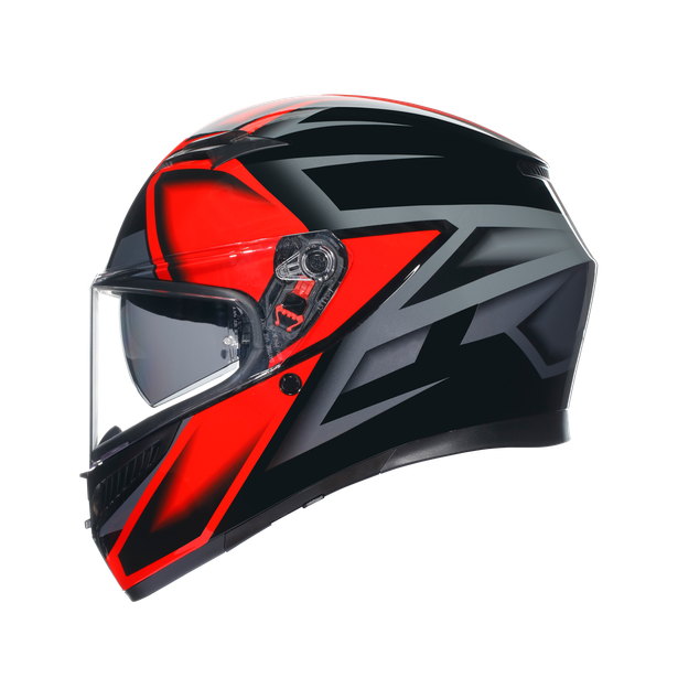 k3-compound-black-red-motorbike-full-face-helmet-e2206 image number 3