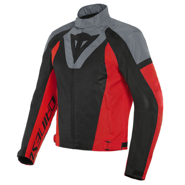 levante-air-tex-giacca-moto-estiva-in-tessuto-uomo-black-charcoal-gray-lava-red image number 0