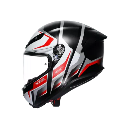 K6 S DOT(E2206) - KARVE MATT BLACK/WHITE/RED -  - 4