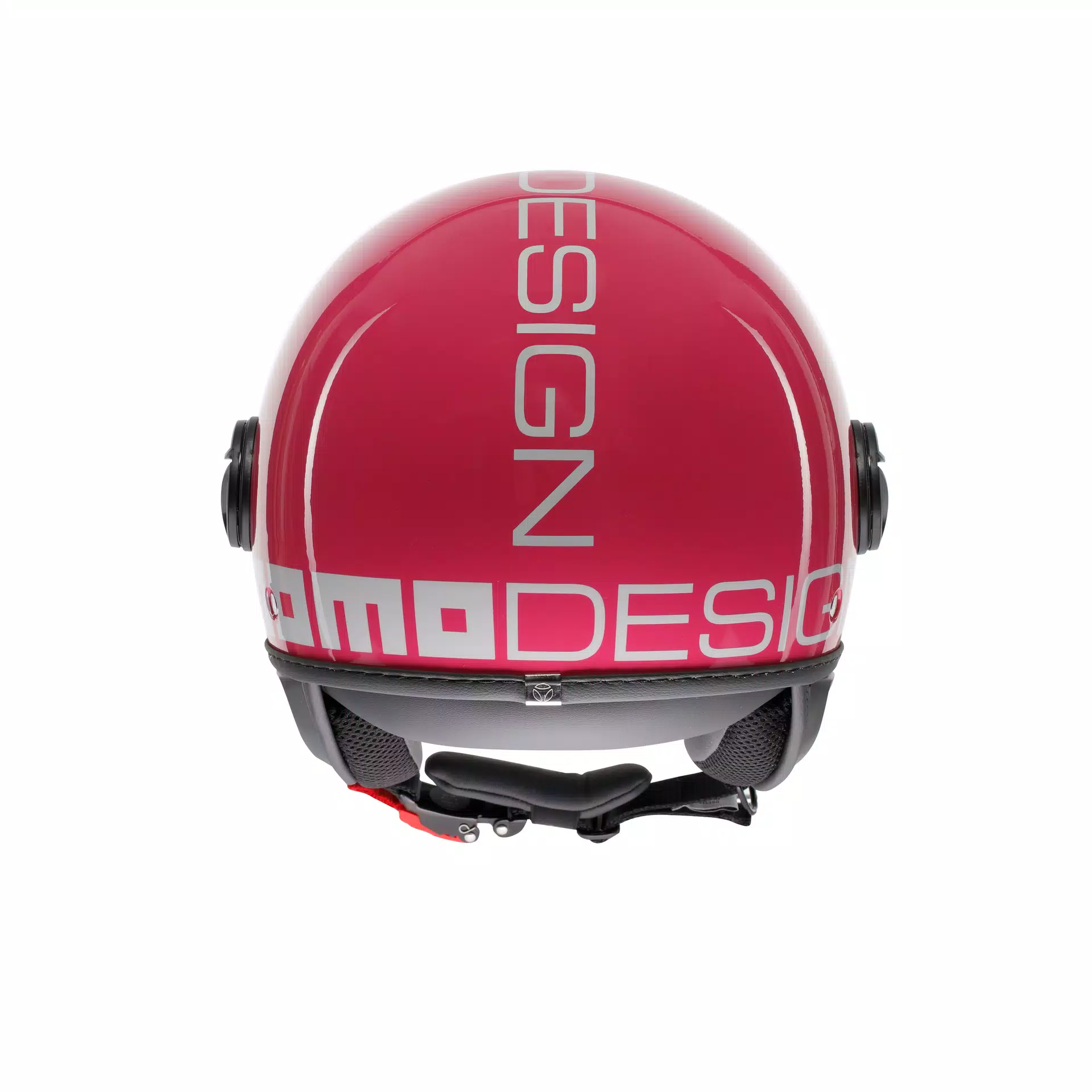 MOMODESIGN FGTR CLASSIC CANDY FUCSIA / WHITE - JET HELMET WITH VISOR E2206