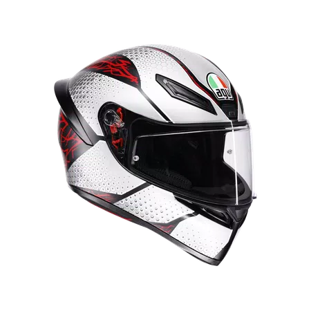 K1 S SPEEDARMOR MATT BLACK/GREY/RED - MOTORBIKE FULL FACE HELMET DOT (E2206) -  - 1
