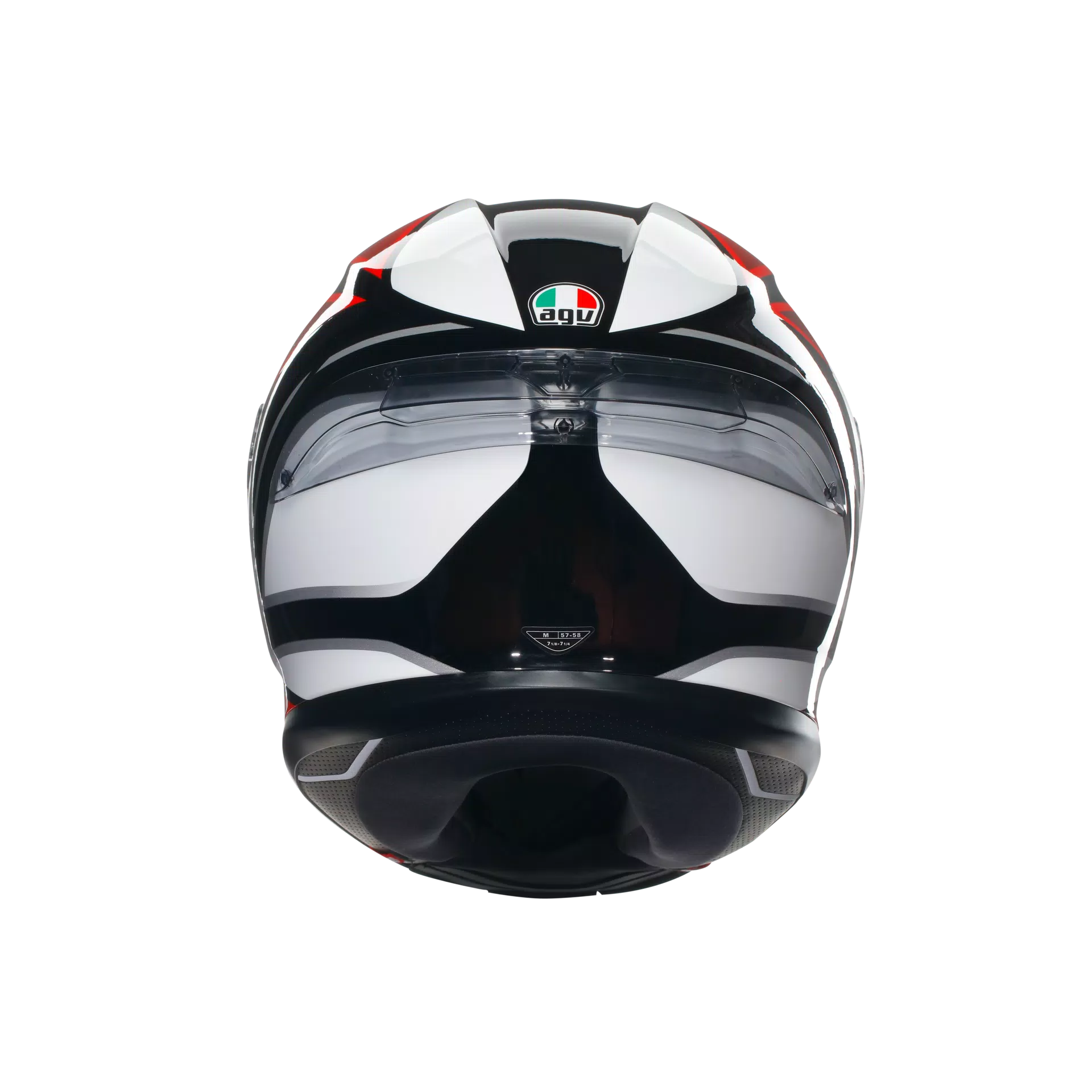 K6 S HYPHEN BLACK/RED/WHITE - CASCO MOTO INTEGRALE E2206