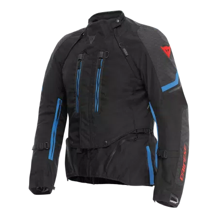 SUPER ADVENTURE ABSØLUTESHELL™ - MEN MOTORCYCLE OFF-ROAD JACKET - BLACK/BLACK/BLUE - 1