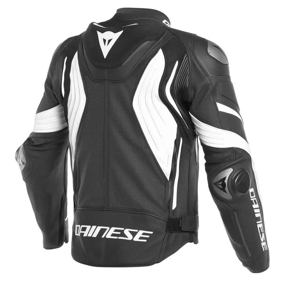 SUPER SPEED 3 PERF. LEATHER JACKET - BLACK/WHITE/WHITE - 2