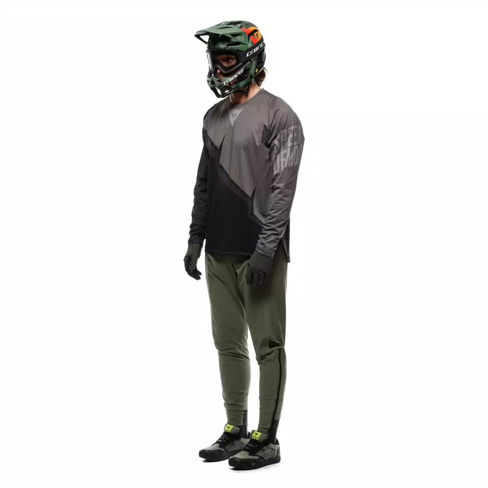 HG AER JERSEY LS - MAGLIA BICI MANICHE LUNGHE UOMO - BLACK/GREY - 3