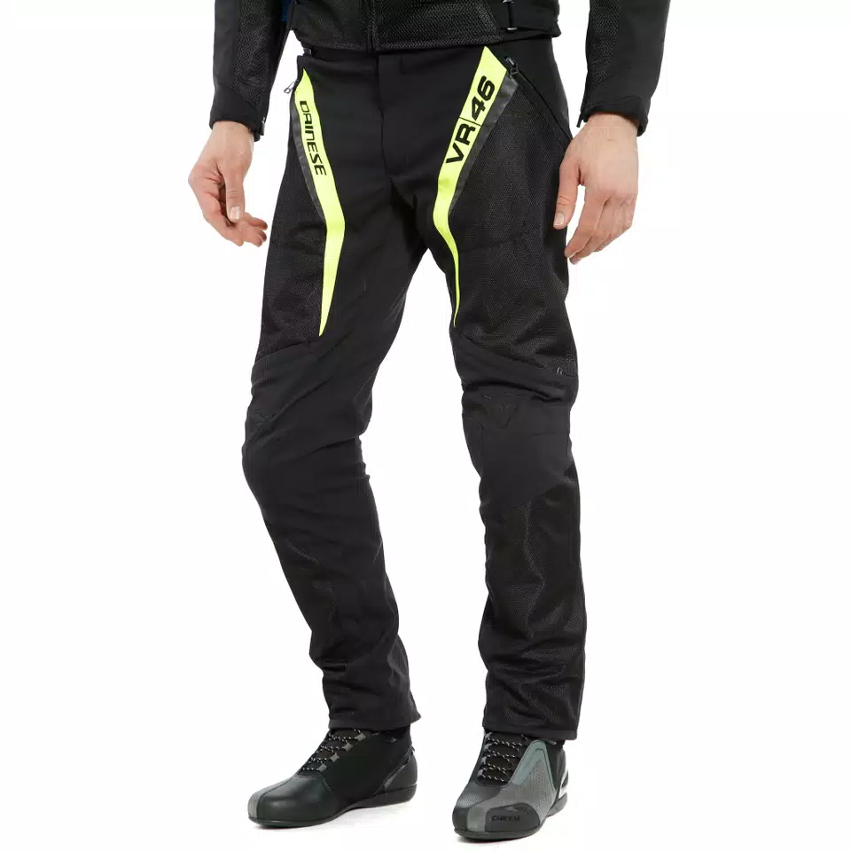 VR46 GRID AIR TEX PANTS - BLACK/FLUO-YELLOW - 4