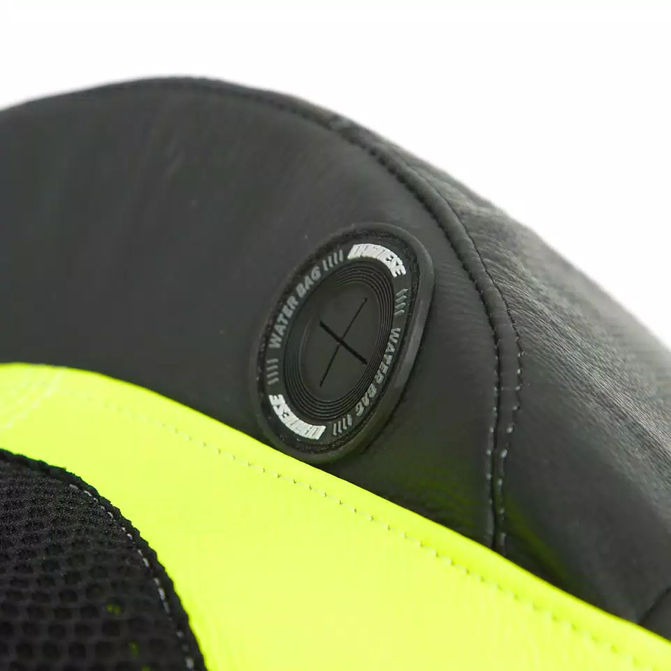 ASSEN 2 1 PC. PERF. LEATHER SUIT - BLACK/WHITE/FLUO-YELLOW - 6