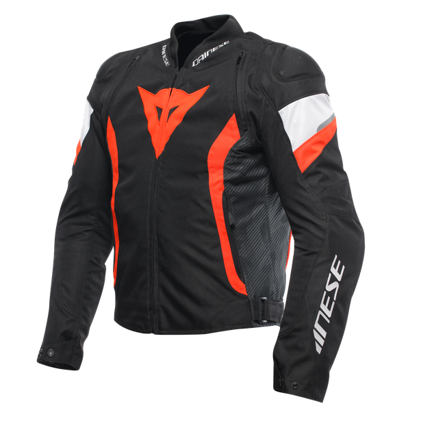 avro-5-tex-jacket-black-red-fluo-white image number 0