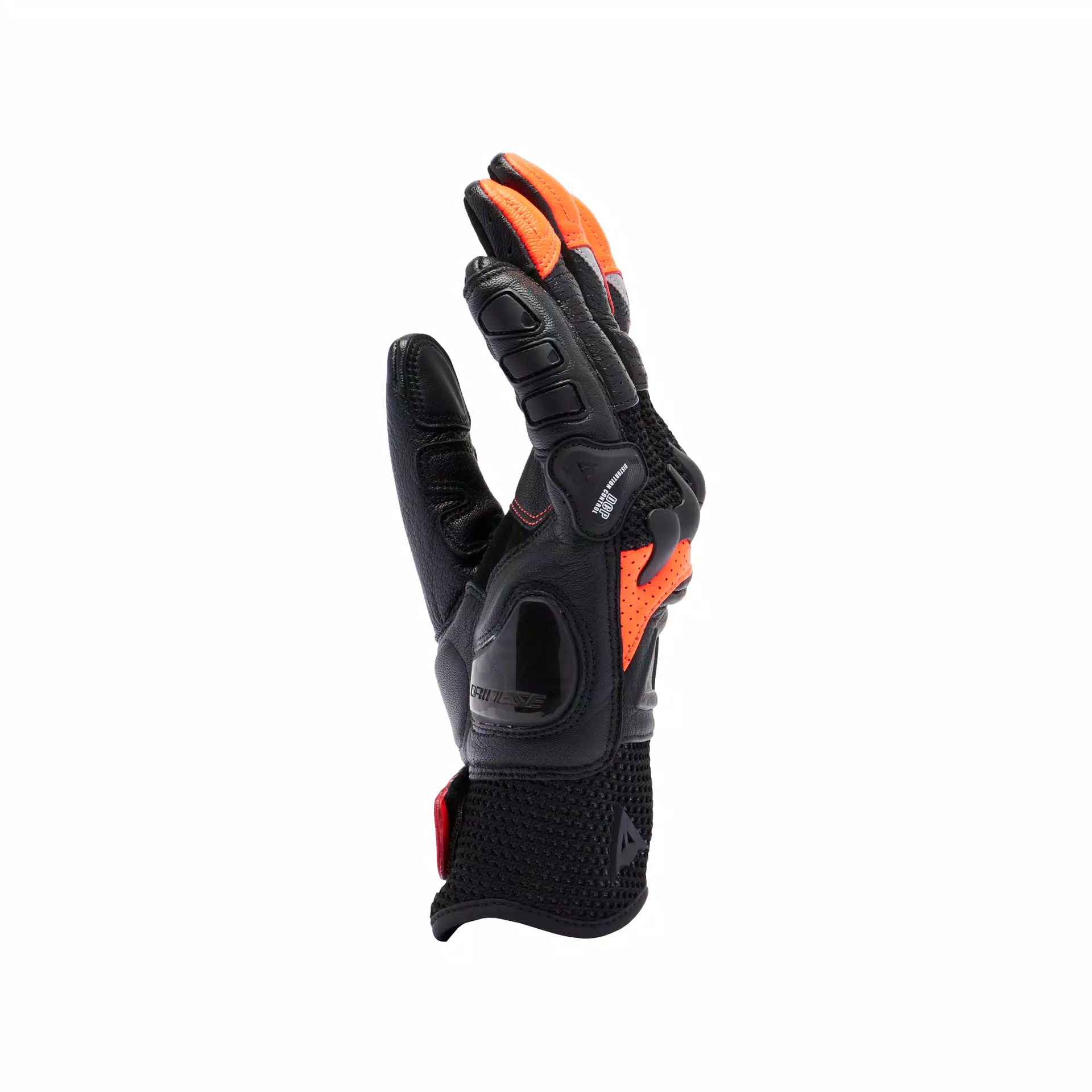 X-RIDE 2 ERGO-TEK - MEN'S MOTORCYCLE GLOVES | BLACK/RED FLUO | Dainese