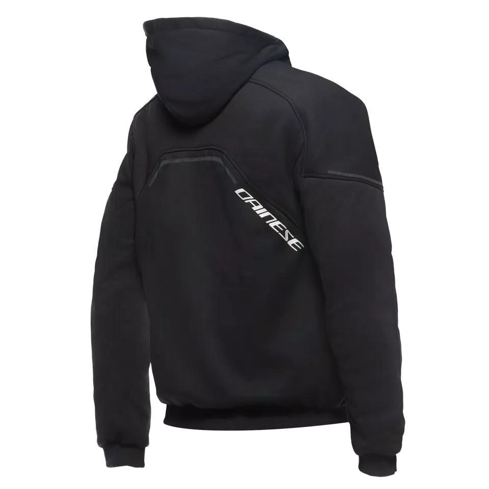 DAEMON-X SAFETY HOODIE - GIACCA MOTO IN TESSUTO UOMO - BLACK/BLACK/WHITE - 2