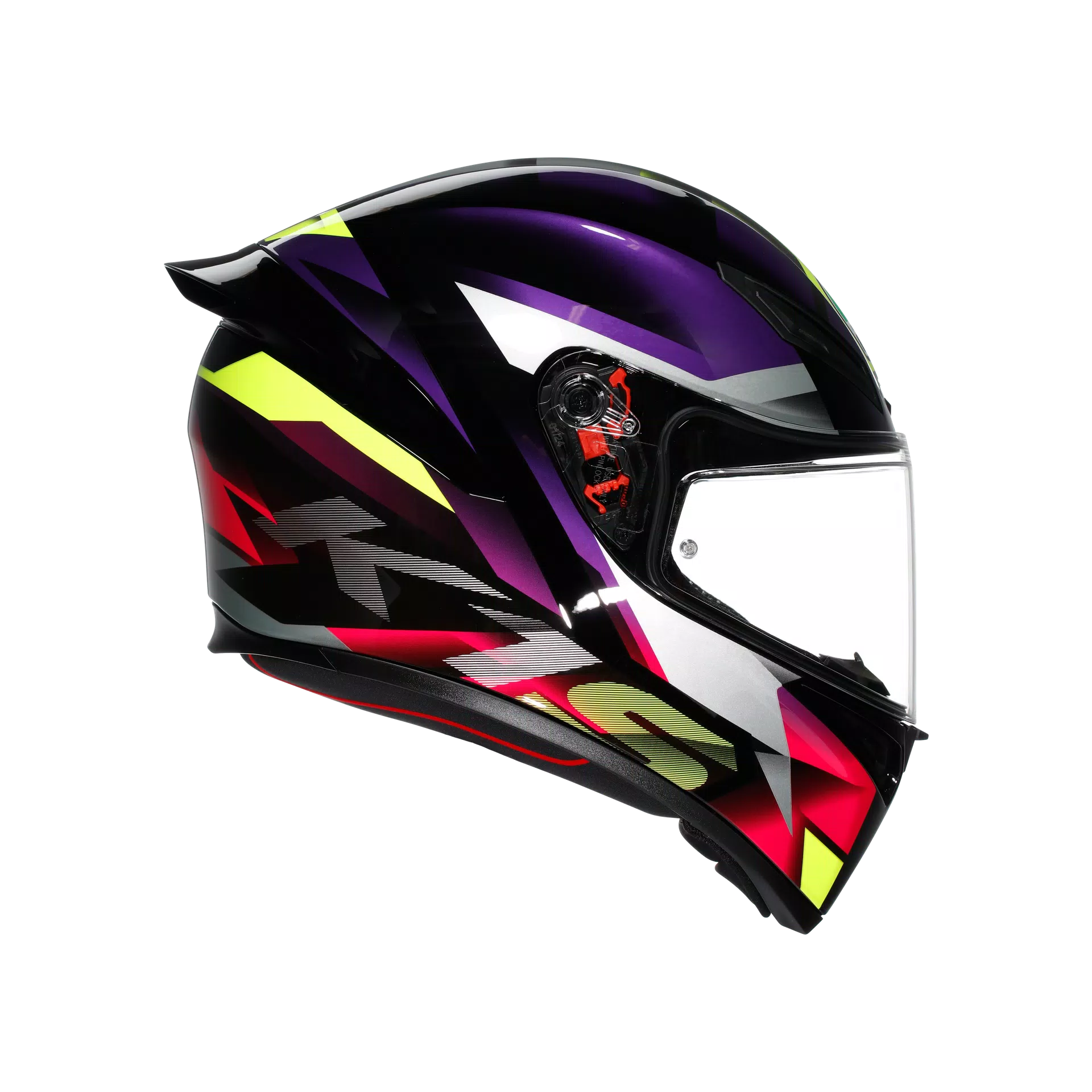 K1 S FASTLAP BLACK/PURPLE/PINK - MOTORBIKE FULL FACE HELMET DOT (E2206)