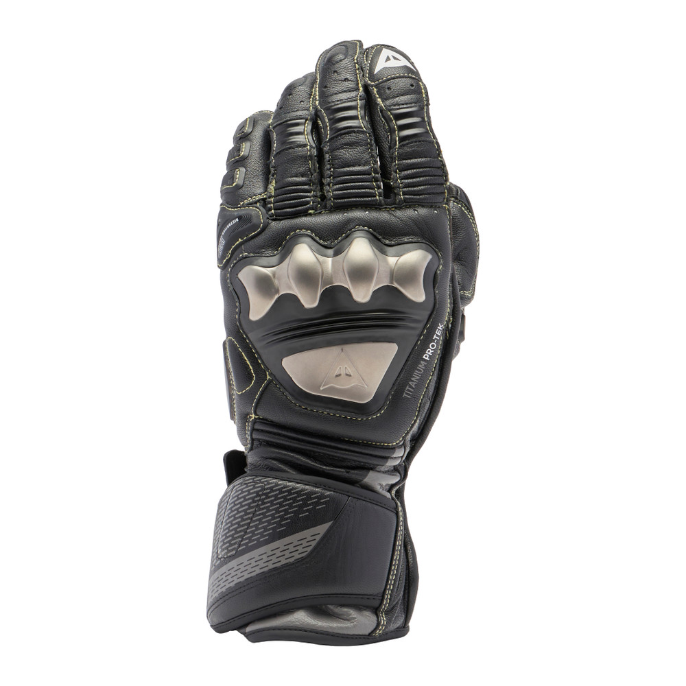 full-metal-7-guanti-moto-racing-in-pelle-uomo-black-black image number 0