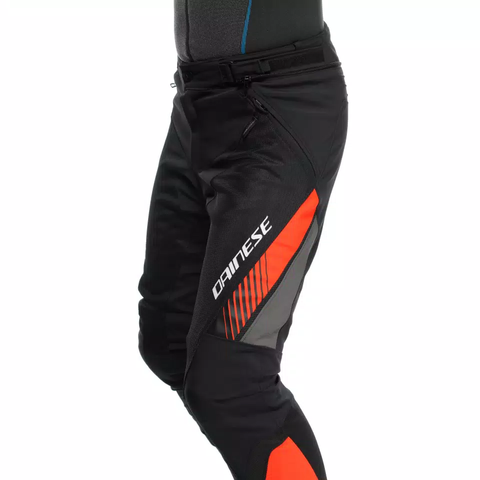 DRAKE 2 AIR ABSOLUTESHELL PANTS BLACK RED FLUO Dainese