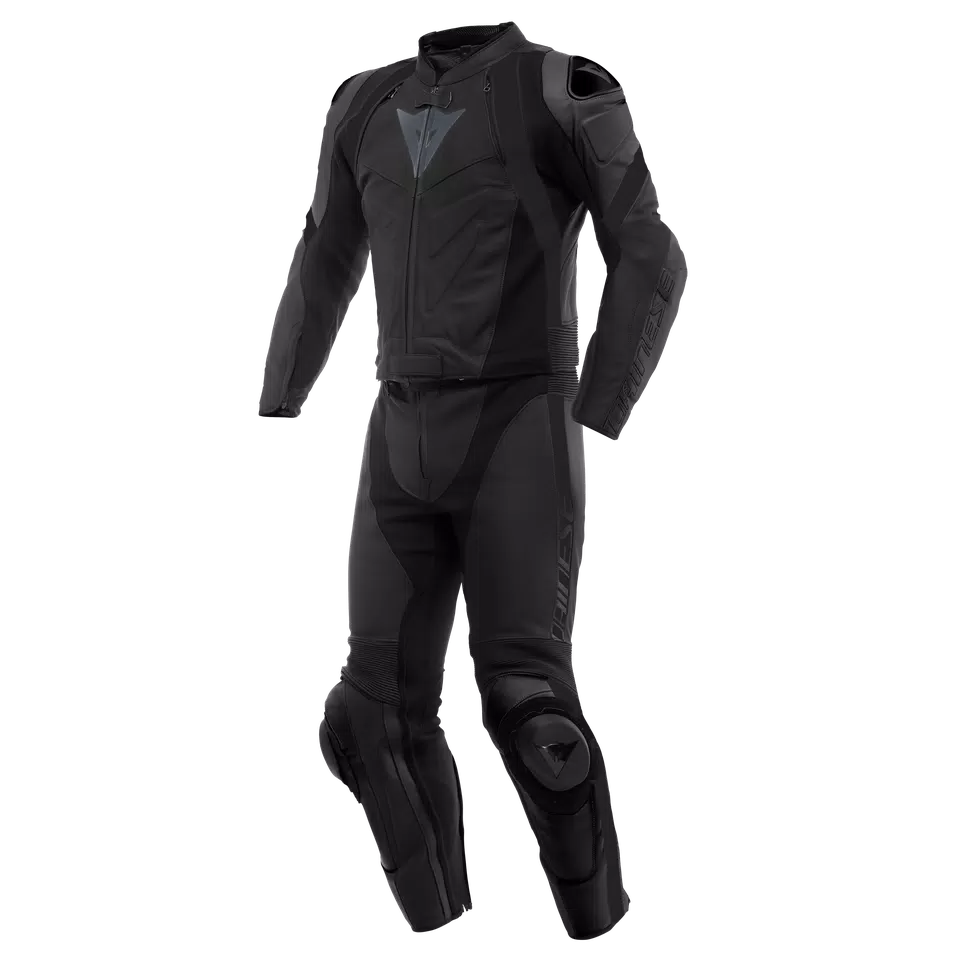SPORT 2 PCS LEATHER SUIT BLACK MATT ANTHRACITE Dainese