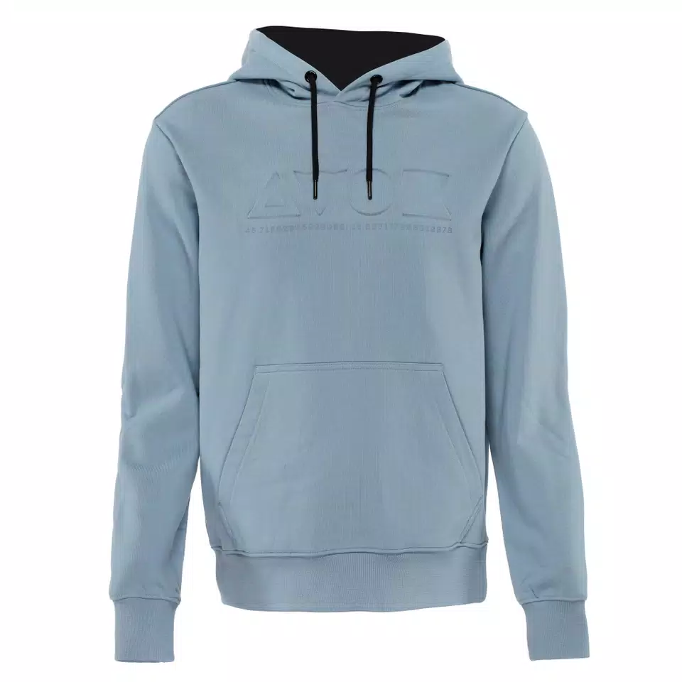 SWEAT À CAPUCHE AVEC LOGO - COTON  - LIGHT-BLUE - 1