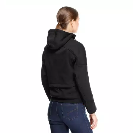 DAEMON-X - SWEAT &Agrave; CAPUCHE DE MOTO AVEC PROTECTIONS FEMME - BLACK - 7