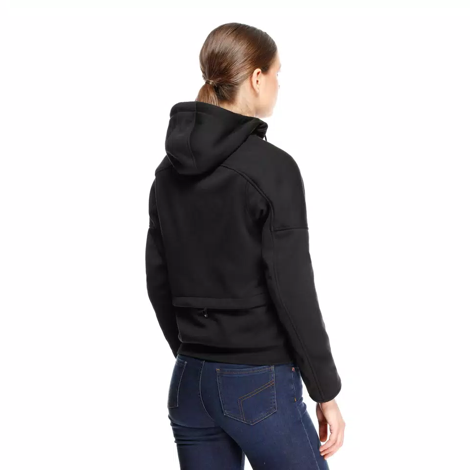 DAEMON-X - FELPA DA MOTO CON PROTEZIONI DONNA - BLACK - 7