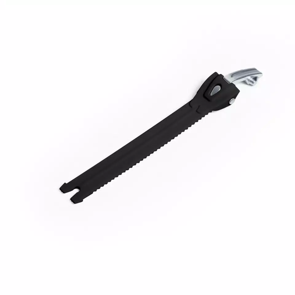 BANDA DI CHIUSURA CON TIRETTO IN ALLUMINIO L cm17 PER COMP EVO 2/X-HELIUM - NERO/ARGENTO -  - 2