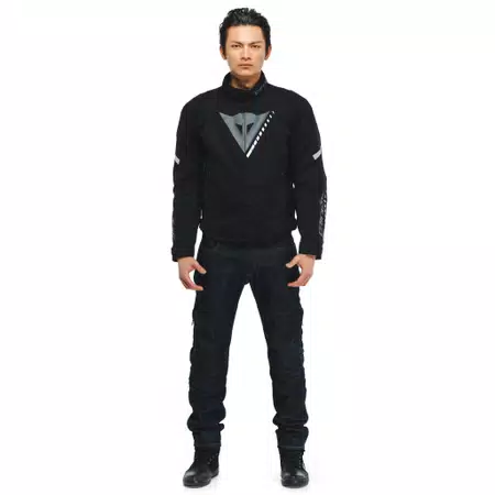 VELOCE D-DRY®- MEN'S WATERPROOF MOTORCYCLE JACKET - BLACK/CHARCOAL-GRAY/WHITE - 3