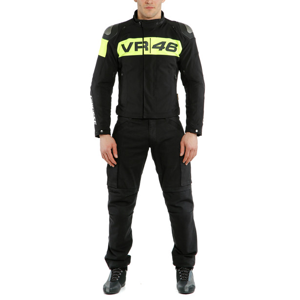 vr46-podium-d-dry-jacket-black-fluo-yellow image number 2