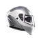 STREETMODULAR LEVICO MATT DOUBLE LIGHT GREY - MOTORBIKE FLIP UP HELMET E2206