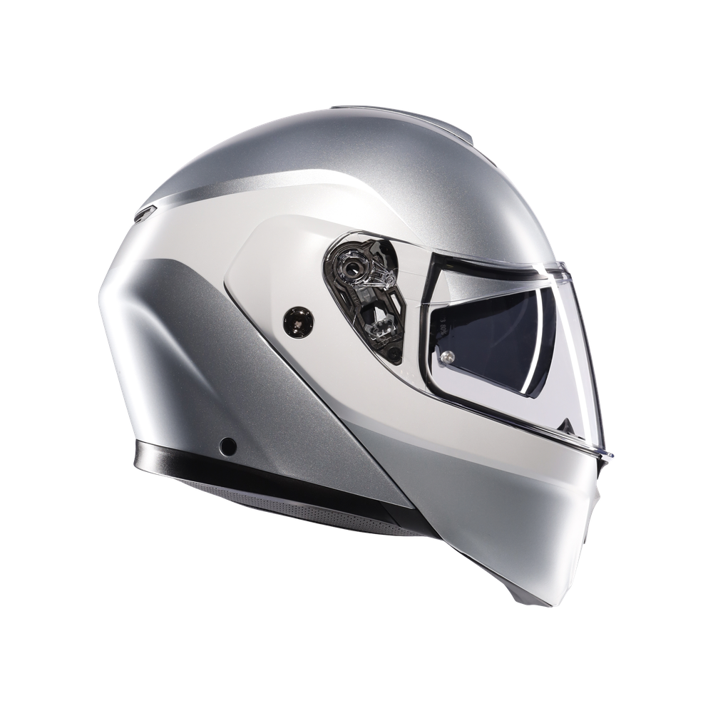 streetmodular-levico-matt-double-light-grey-casco-moto-modular-e2206 image number 2