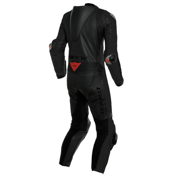 adria-1pc-leather-suit-perf-black-black-red-fluo image number 1