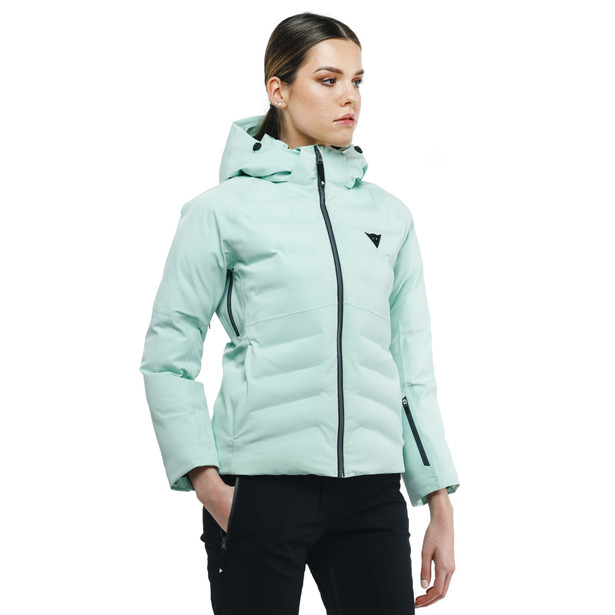 women-s-waterproof-ski-down-jacket-water-green image number 7