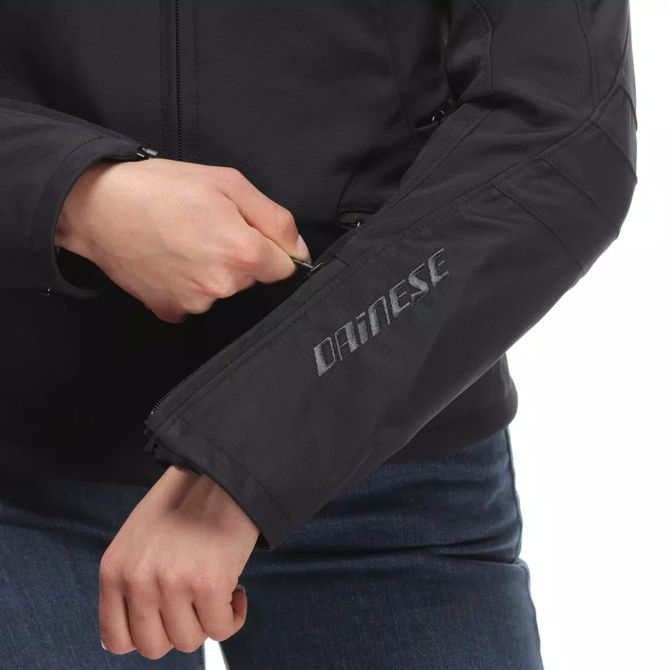 ARYA LADY TEX - WOMEN'S MOTORCYCLE JACKET IN FABRIC - BLACK/BLACK/BLACK - 6