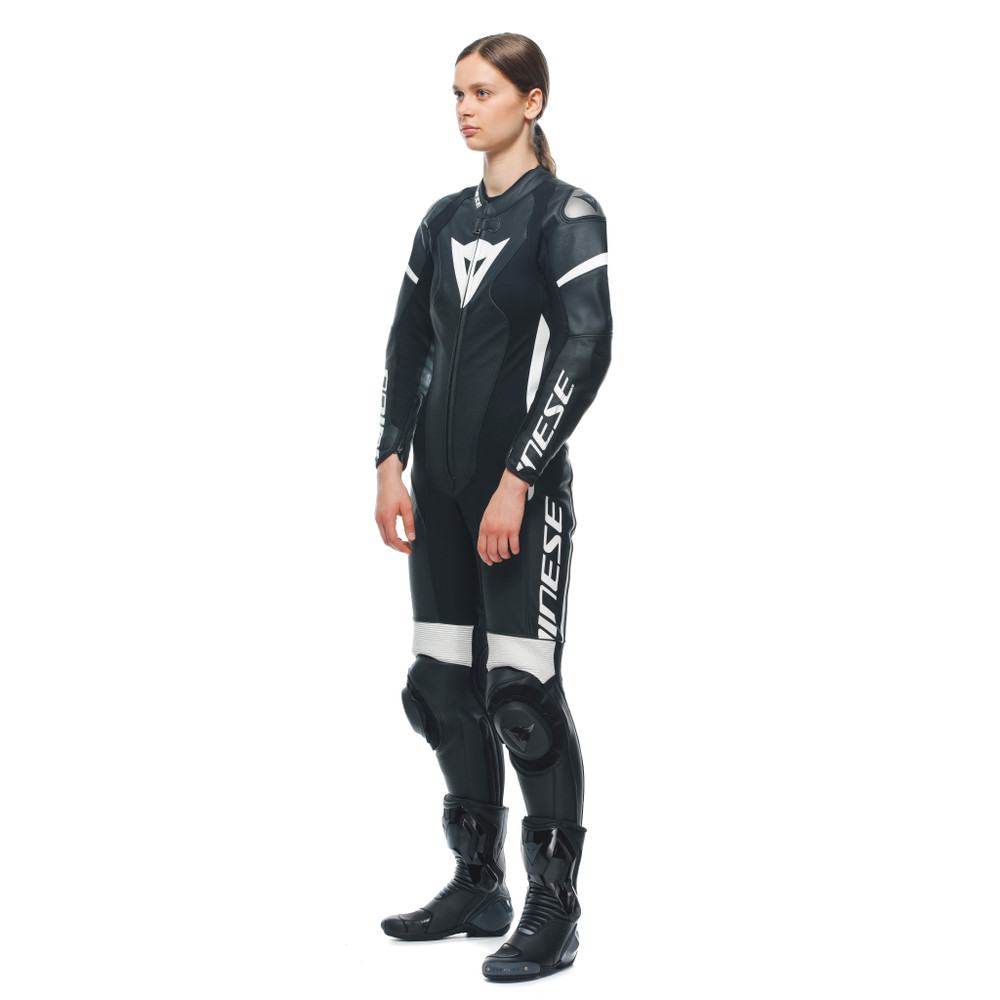 grobnik-tuta-moto-intera-in-pelle-perforata-donna-black-black-white image number 3