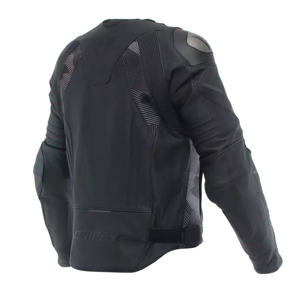 AVRO 5 LEATHER JACKET - BLACK/ANTHRACITE - 2