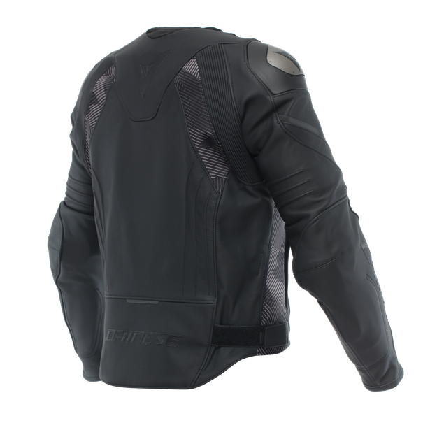 avro-5-giacca-moto-in-pelle-uomo-black-anthracite image number 1