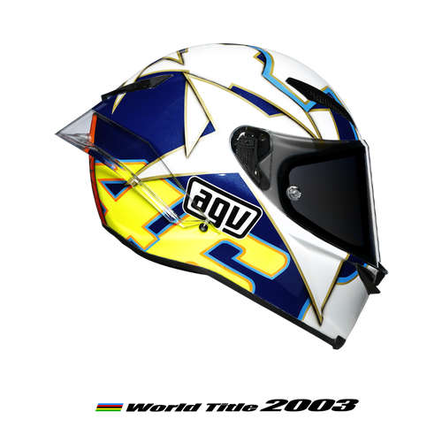 Integral Motorcycle Helmet AGV PISTA GP RR Limited Edition I Caschi Di  Vale WORLD TITLE 2002 For Sale Online 