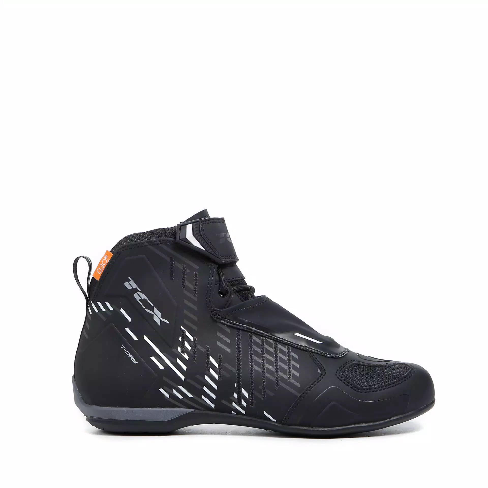R04D WP MEN'S WATERPROOF MOTORCYCE SHOES - BLACK/WHITE