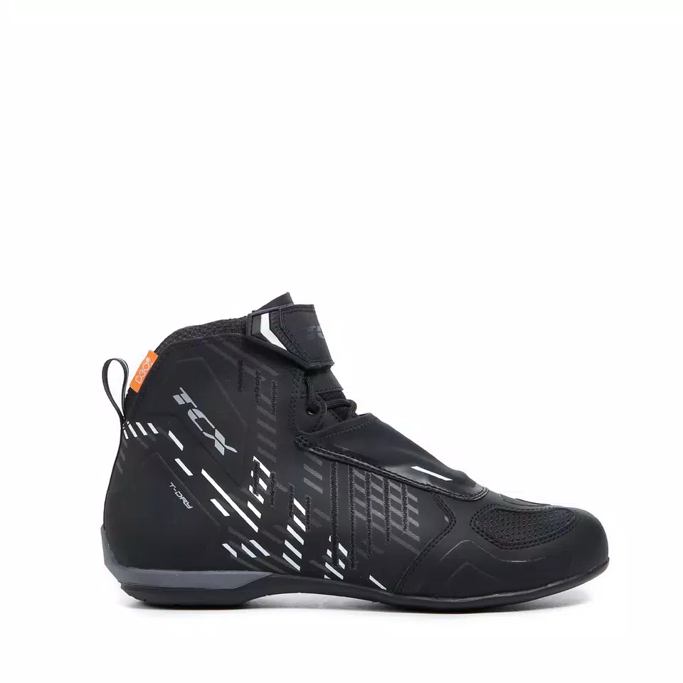 R04D WP MEN'S WATERPROOF MOTORCYCE SHOES - BLACK/WHITE -  - 2
