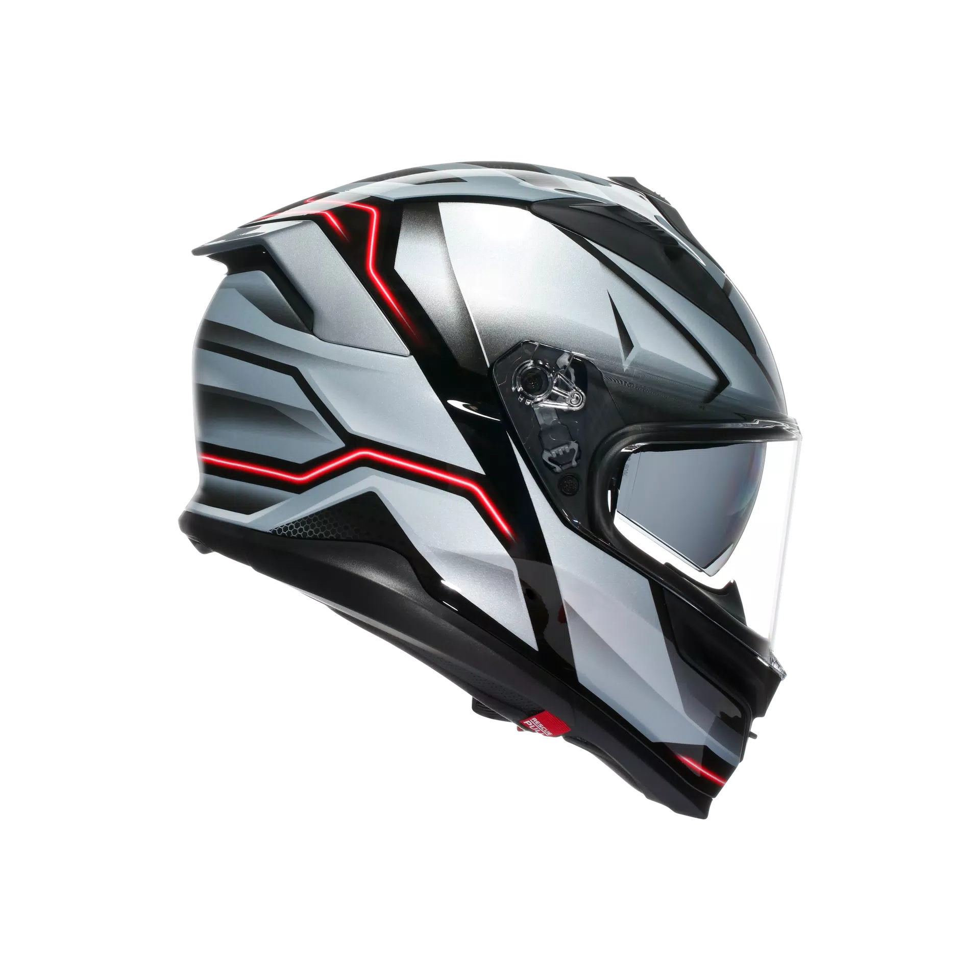 K7 MPLK JAEGER BLACK/SILVER - CASCO MOTO INTEGRALE E2206