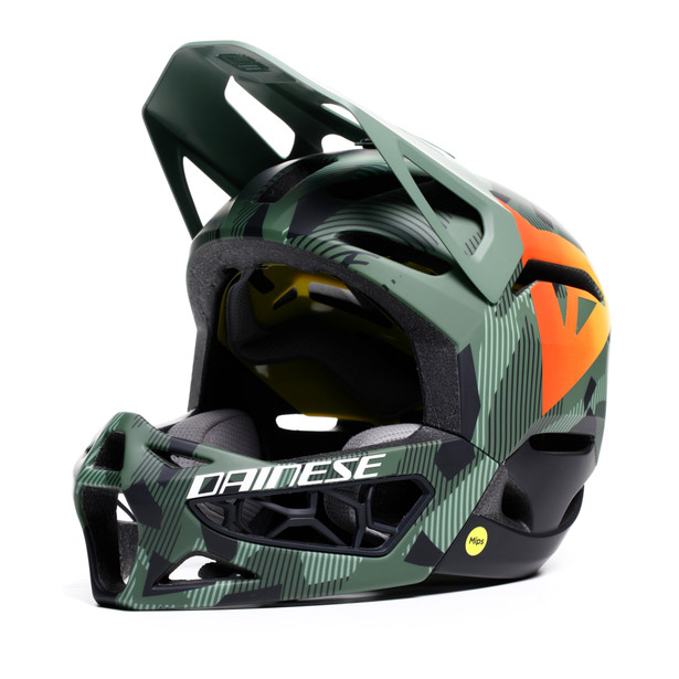 linea-01-mips-evo-full-face-bike-helmet-mono-matt-forest-camo image number 0