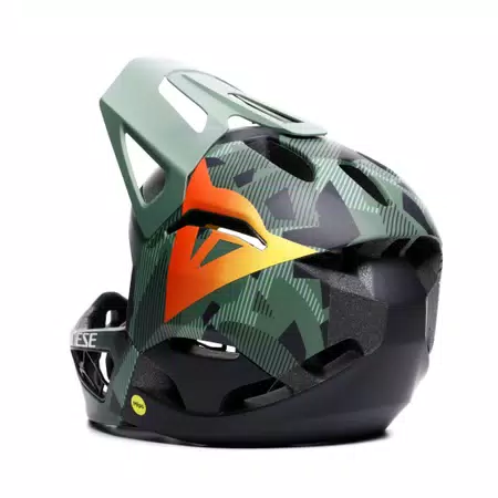 LINEA 01 MIPS EVO - FULL FACE BIKE HELMET - MONO MATT FOREST/CAMO - 4