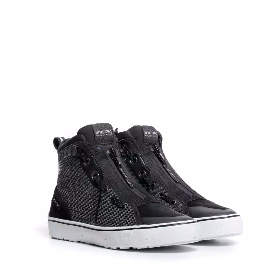 IKASU AIR WOMEN'S SUMMER MOTORCYCLE SHOES - BLACK/GREY/WHITE -  - 1