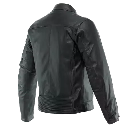 ZAURAX - MEN'S MOTORCYCLE LEATHER JACKET - BLACK - 2