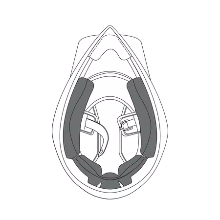AGV CHEEK PADS AX9 - NEUTRAL -  - 1