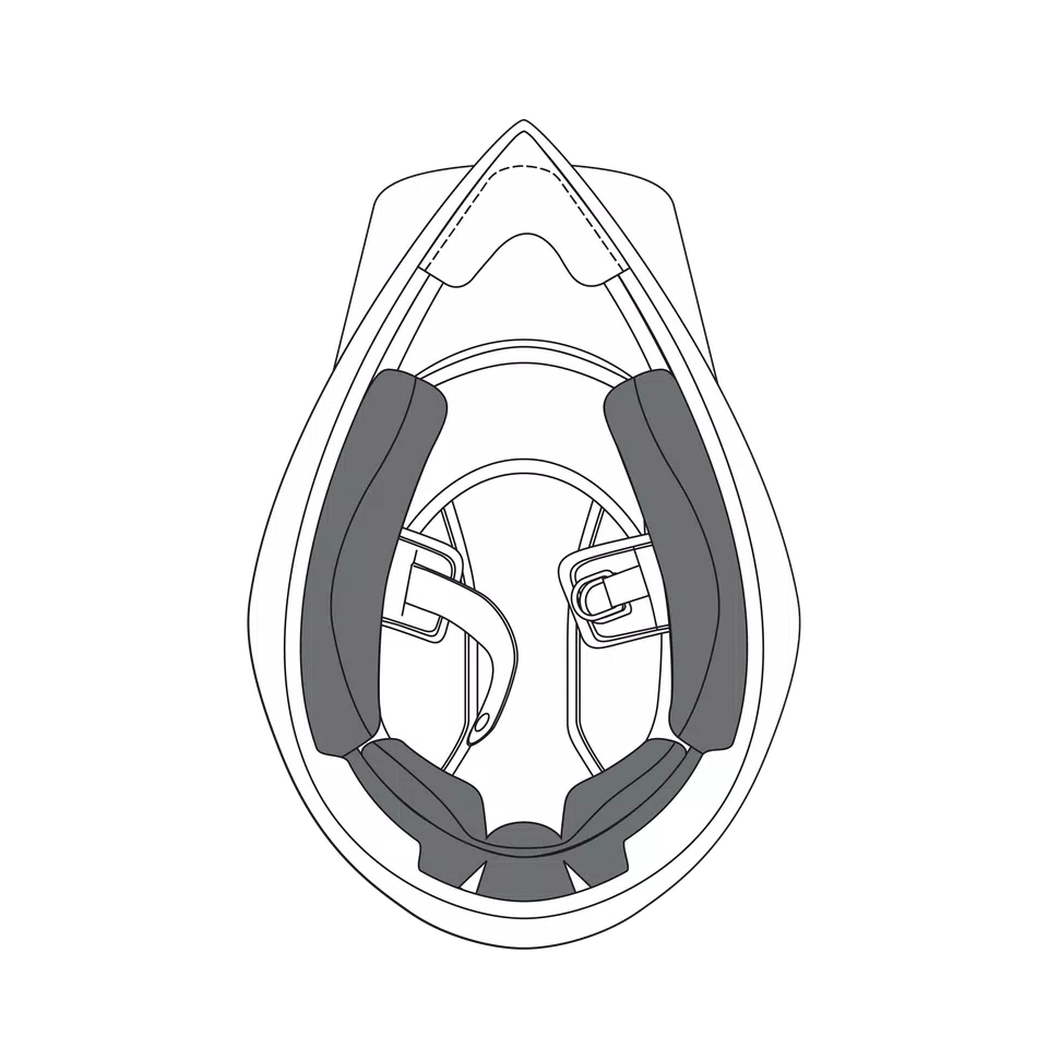AGV CHEEK PADS AX9 - NEUTRAL -  - 1
