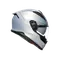 K7 MPLK MONO MATT PRISMA SILVER - MOTORBIKE FULL FACE HELMET DOT (E2206)